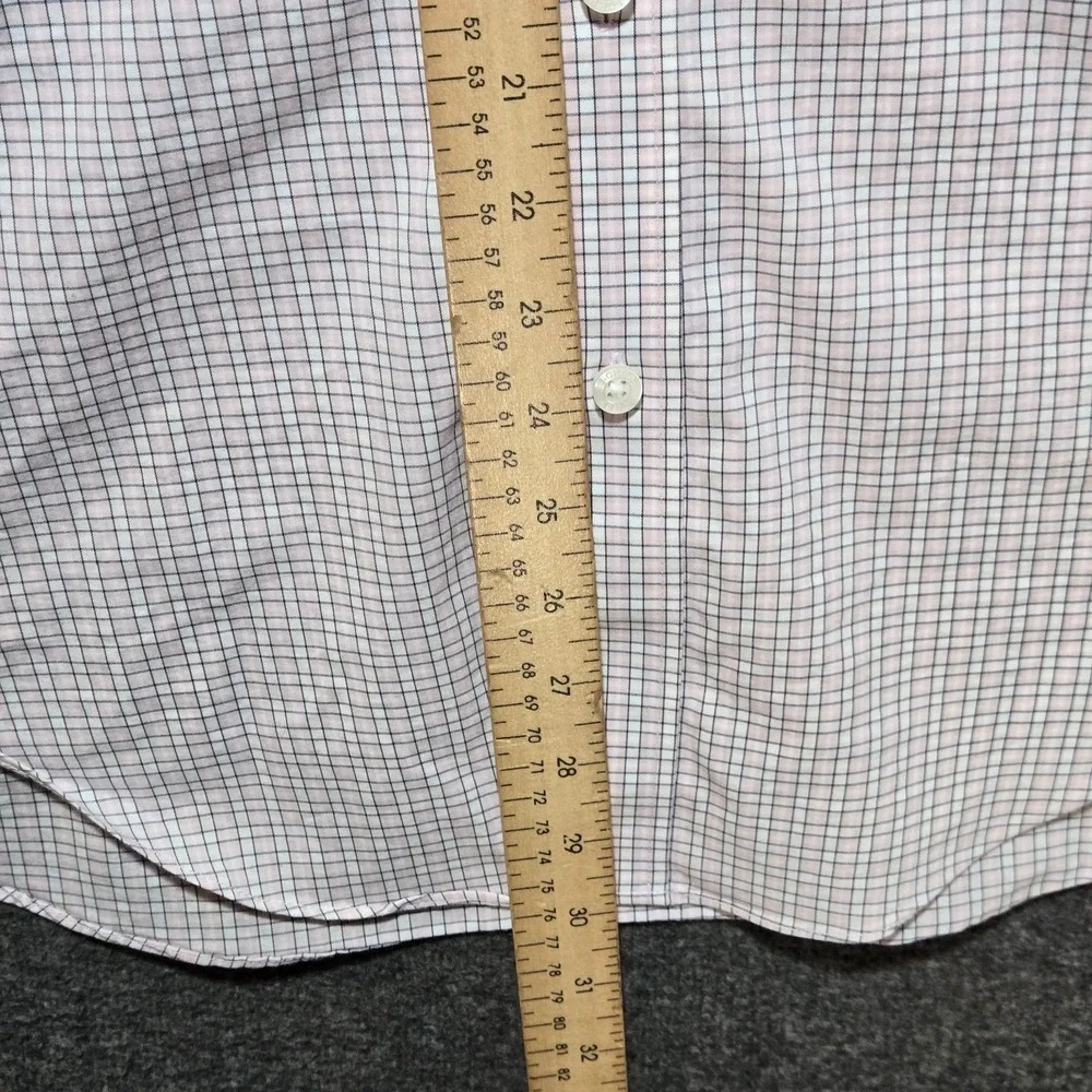 J. Crew Performance Pink Plaid Button Shirt Sz Medium Casual Work Office